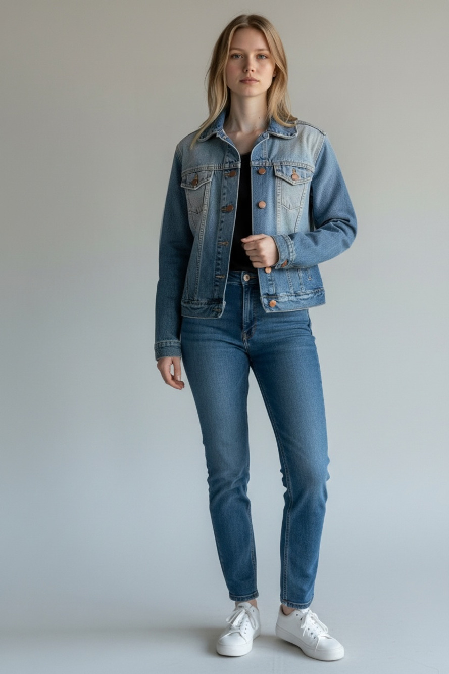 Gap 1969 Denim Jean Trucker Jacket Womens Size XS Distressed Light Wash